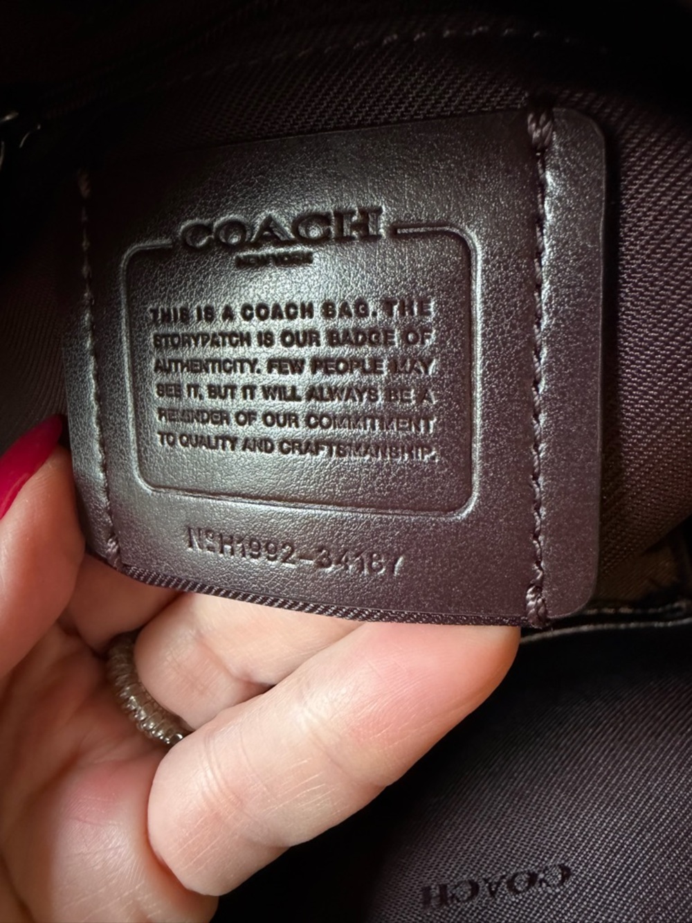 Coach Dark Gray Metallic Leather Dufflette Crossbody Graphite Bag - Picture 2 of 13